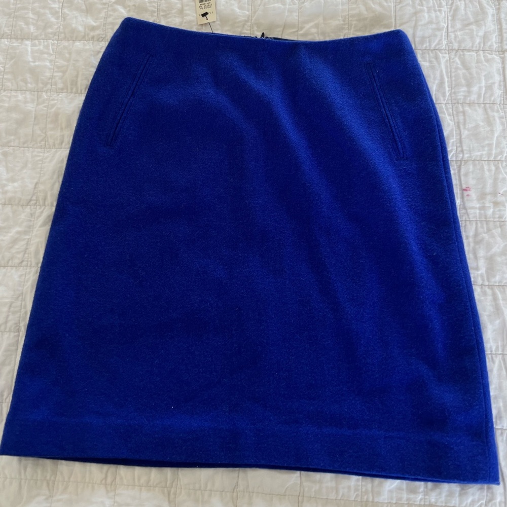 NWT Talbots wool skirt blue size 2